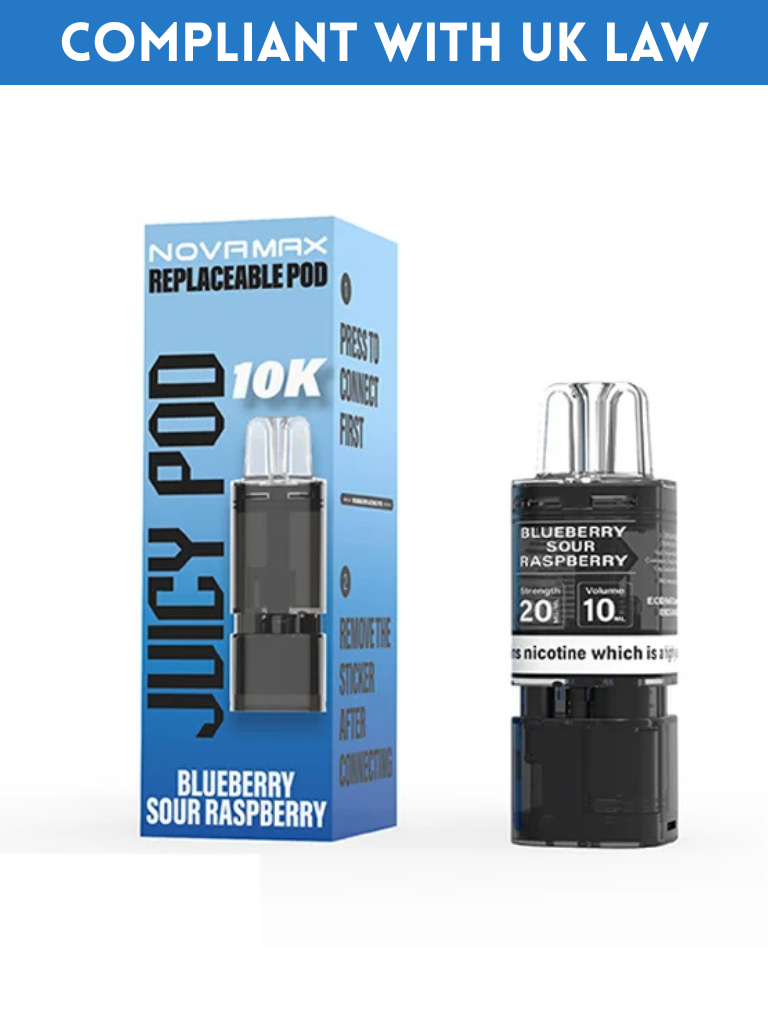 JUICY POD NOVOMAX REFILL PODS - (BOX OF 10)