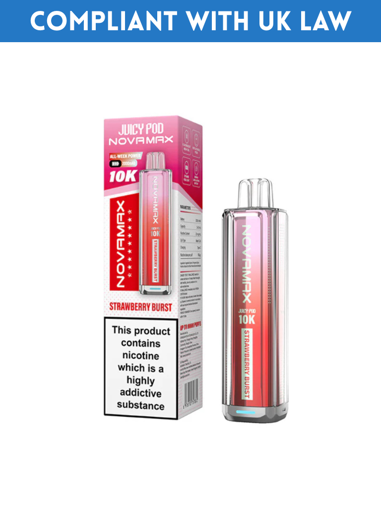 JUICY POD NOVOMAX 10K PREFILLED KIT - (BOX OF 5)