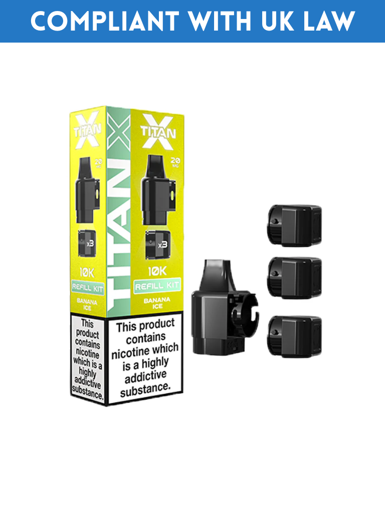 TITAN X PREFILLED POD REFILLS - (BOX OF 10)