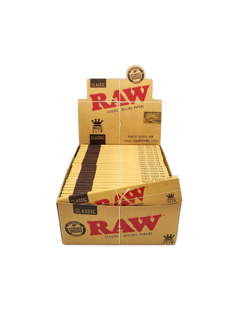 RAW CLASSIC ROLLING PAPERS - (BOX OF 50)