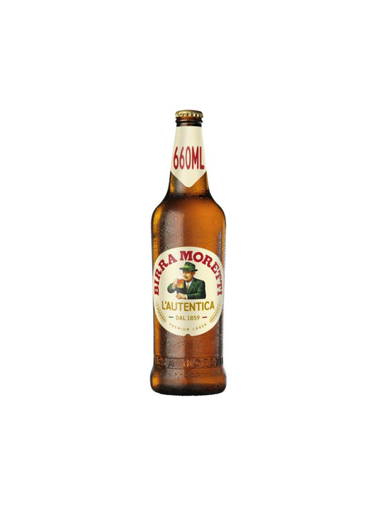 BIRRA MORETTI 660ML BOTTLES - (PACK OF 12)