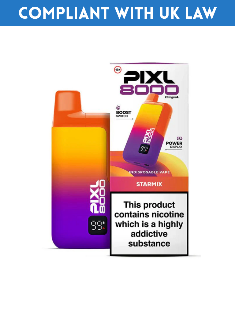 PIXL 8000 RECHARGEABLE VAPE KIT - (BOX OF 5)