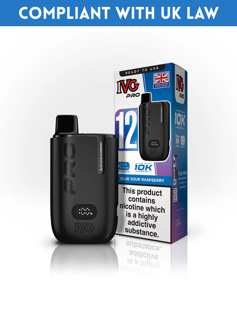 IVG PRO 12 RECHARGEABLE VAPE KIT - (BOX OF 5)