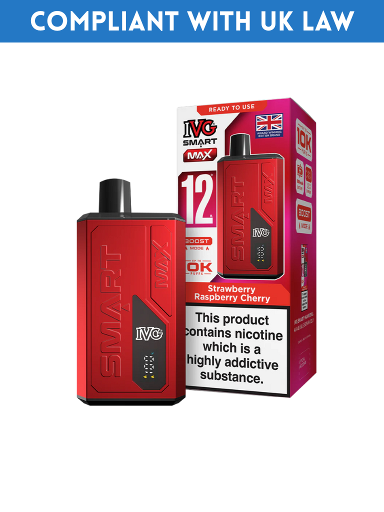 IVG SMART MAX 10K RECHARGEABLE VAPE KIT - (BOX OF 5)